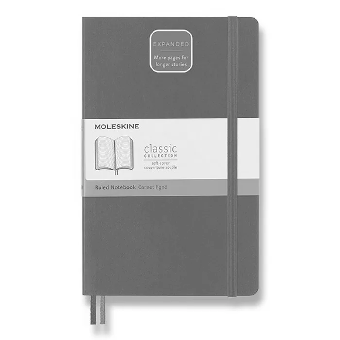 Hauptbild des Produkts Zápisník Moleskine Expanded - měkké desky L, linkovaný, výběr barev červený