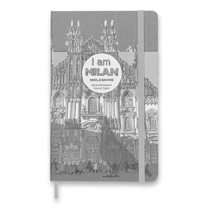 Hauptbild des Produkts Zápisník Moleskine I am Milan tvrdé desky, L, linkovaný