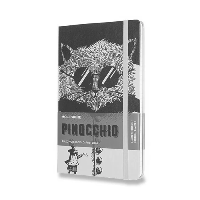 Hauptbild des Produkts Zápisník Moleskine Pinocchio - tvrdé desky L, linkovaný, černý