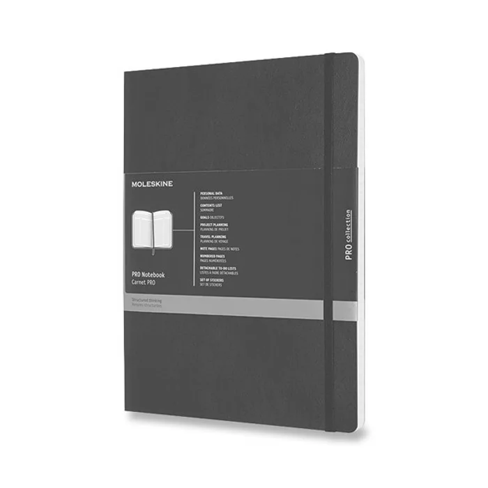 Hauptbild des Produkts Zápisník Moleskine Professional - měkké desky XL, černý