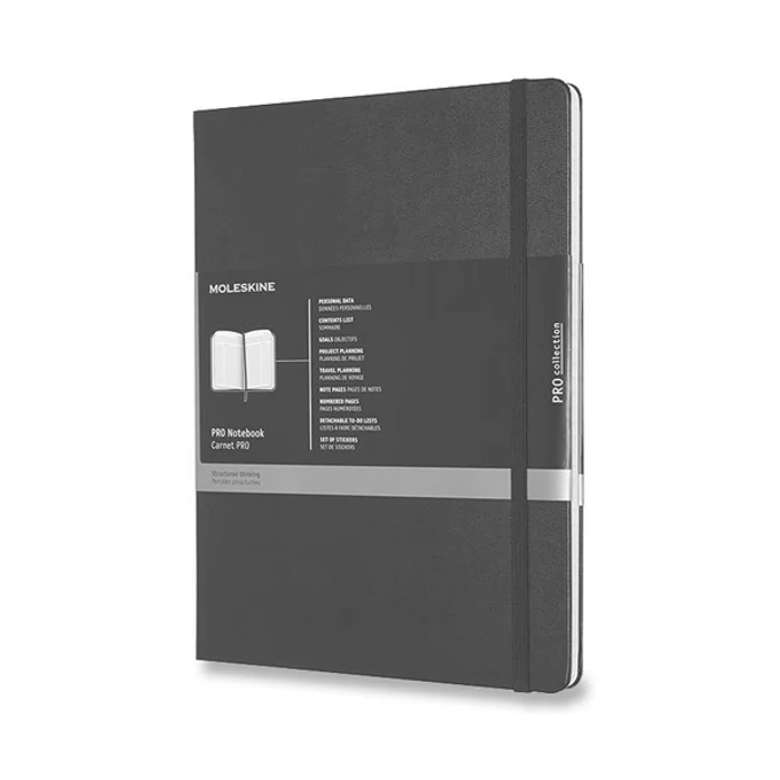 Hauptbild des Produkts Zápisník Moleskine Professional - tvrdé desky XL, černý