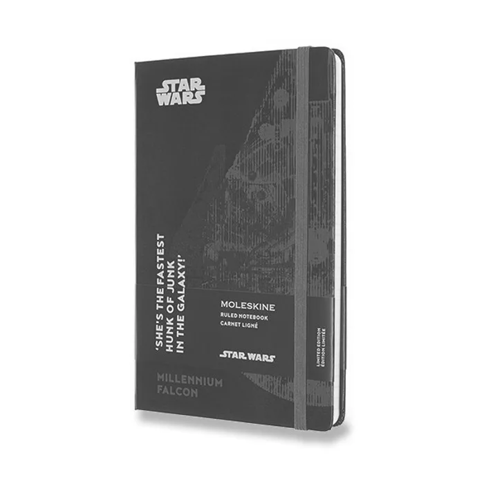 Hauptbild des Produkts Zápisník Moleskine Star Wars - tvrdé desky L, linkovaný, Falcon