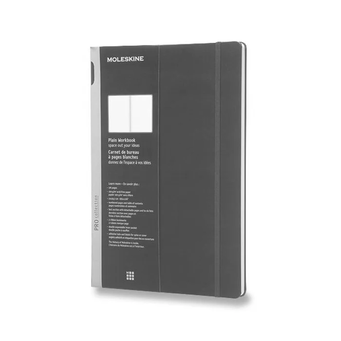 Hauptbild des Produkts Zápisník Moleskine Workbook - tvrdé desky A4, čistý, černý