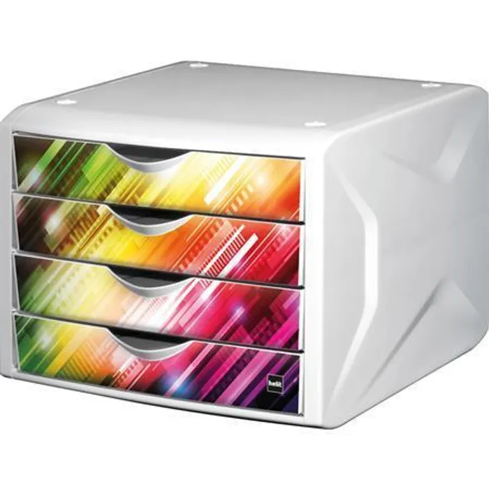 Hauptbild des Produkts Zásuvkový box "Chameleon", 4 zásuvky, bílo-vícebarvená, plast, HELIT