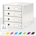 Leitz Click & Store Schubladenbox mit 4 Schubladen, Weiß