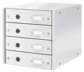 Leitz Click & Store Schubladenbox mit 4 Schubladen, Weiß