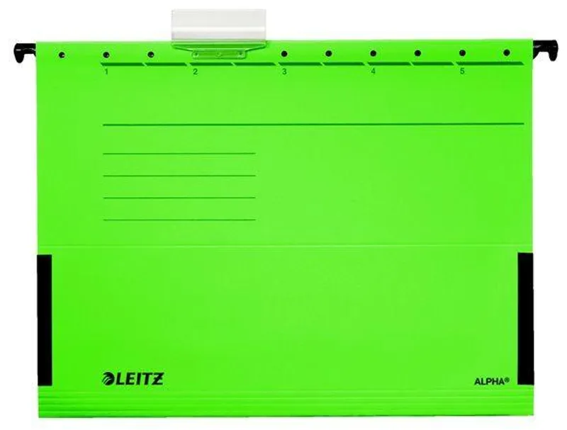 Hauptbild des Produkts Závěsné desky Leitz ALPHA® s bočnicemi, Zelená [25 ks]