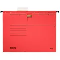 Leitz ALPHA® Einhängeplatten mit Schnellverschluss, Rot [25 Stück]