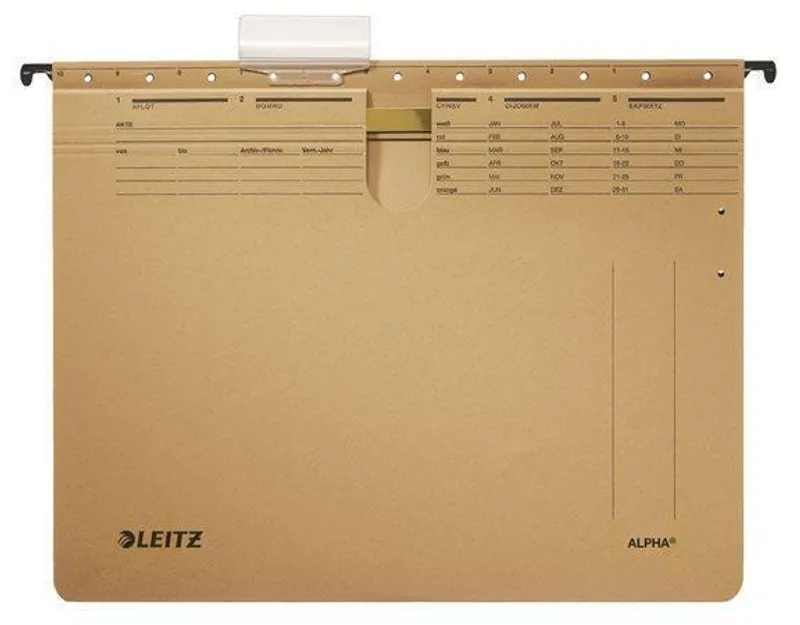 Hauptbild des Produkts Závěsné desky Leitz ALPHA® s rychlovazačem, Přírodní hnědá [25 ks]