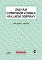Záznam o provozu vozidla nákladní dopravy A4 stazka ET210