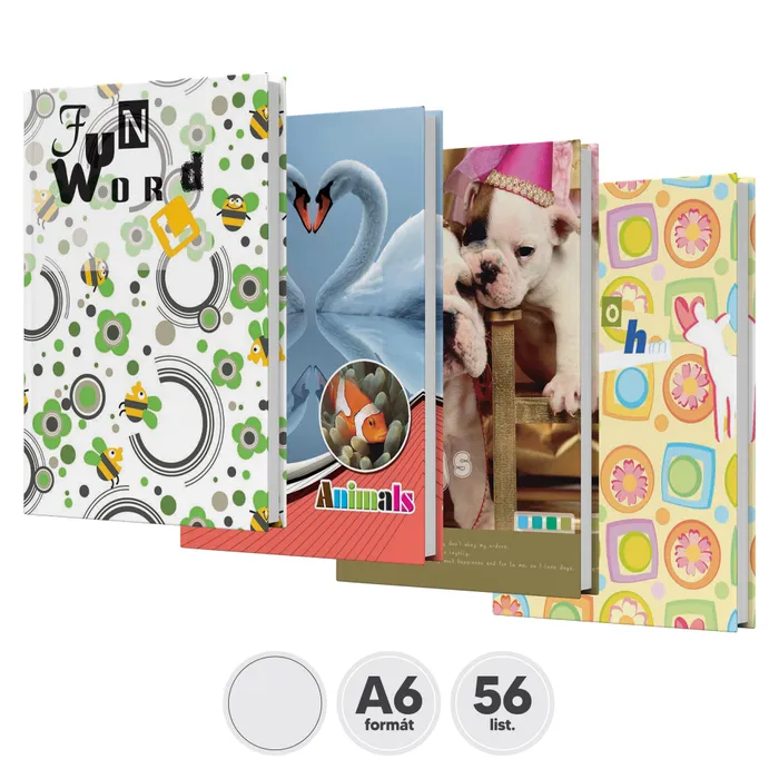 Hauptbild des Produkts Záznamní kniha A6 nelinkovaná [56 listů]