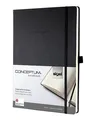 Weiteres Produktbild Schallplattenbuch Conceptum, quadratisch, schwarz, Hartkarton, DIN A4, 194 Blatt, SIGEL