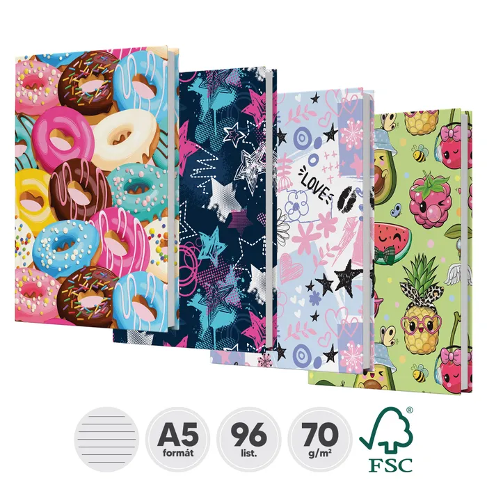 Hauptbild des Produkts Záznamní kniha linkovaná A5 [96 listů]