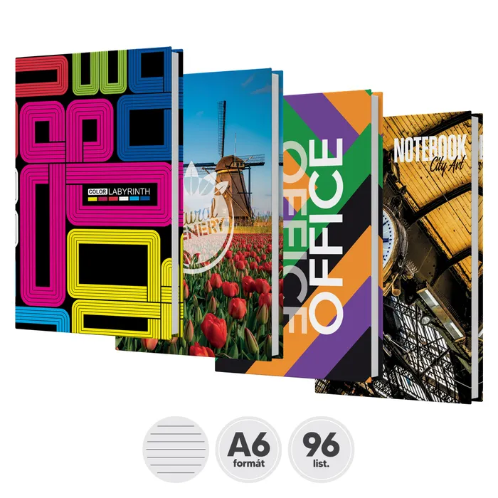 Hauptbild des Produkts Záznamní kniha linkovaná A6 [96 listů]