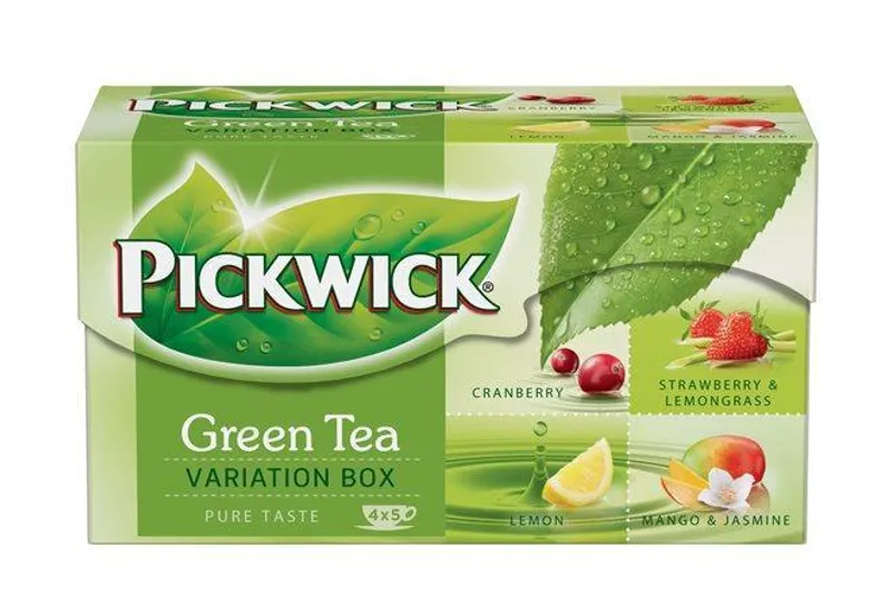 Hauptbild des Produkts Zelený čaj, 20x2 g, PICKWICK, "Green tea variation", citrón, borůvky, mango-jasmín, jahody