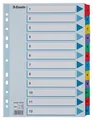 Verstärkter Karton registriert Esselte Mylar, A4, Farbmix