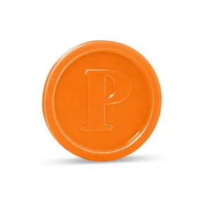 Pfandmarke (PS) orange durchmesser 23mm [100 St.]