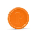 Pfandmarke (PS) orange durchmesser 23mm [100 St.]
