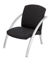 Stuhl "Nova1", schwarz, Metall und Textil, niedrig, ALBA