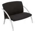 Stuhl "Nova2", schwarz, Metall und Textil, niedrig, für 2 Personen, ALBA