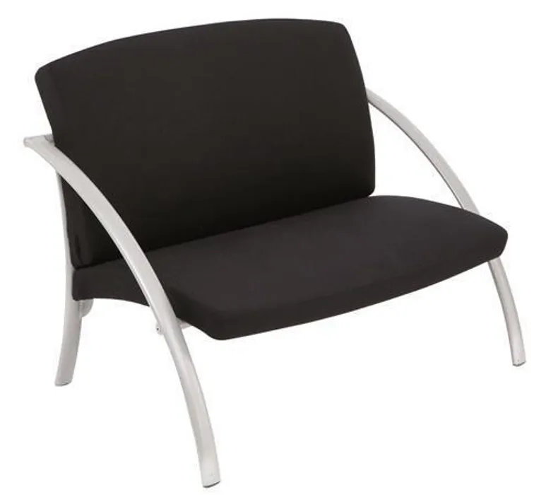 Hauptbild des Produkts Židle "Nova2", černá, kov a textilie, nízká, pro 2 osoby, ALBA