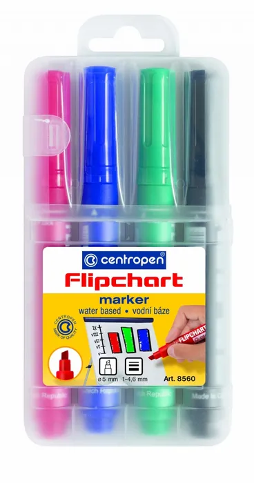 Hauptbild des Produkts Značkovač pro flipcharty 8560 1-4,6 mm, sada 4 barev