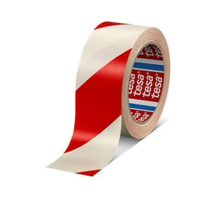 Hauptbild des Produkts Značkovací páska na podlahy "Professional", červená/bílá, 50 mm x 33 m, TESA
