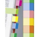 Weiteres Produktbild Markierungsstreifen, 10x50 Blatt, 15x50 mm, SIGEL „Transparent“, Farbmix