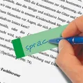 Markierungsstreifen, 10x50 Blatt, 15x50 mm, SIGEL „Transparent“, Farbmix