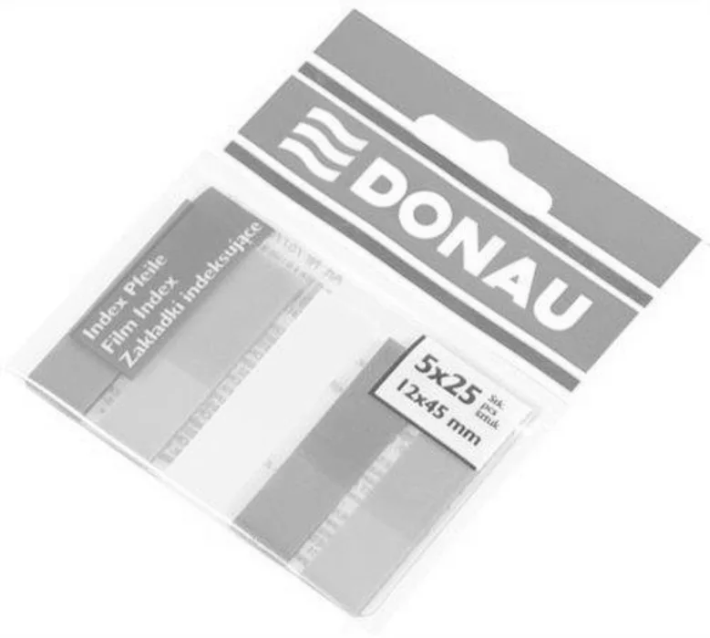 Hauptbild des Produkts Značkovací proužky, 5x25 lístků, 12x45 mm, DONAU, neonové barvy
