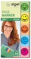 Weiteres Produktbild Beschriftungsstreifen, 5x40 Blatt, 20x50 mm, SIGEL, Smile, gemischte Farben