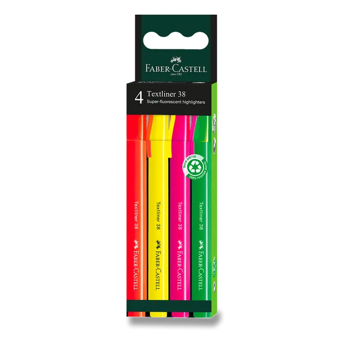 Hauptbild des Produkts Zvýrazňovač Faber-Castell Textliner 38 sada 4 ks