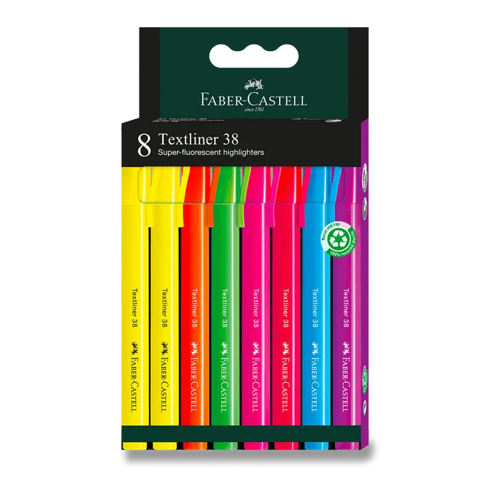Hauptbild des Produkts Zvýrazňovač Faber-Castell Textliner 38 sada 8 ks