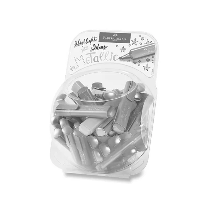 Hauptbild des Produkts Zvýrazňovač Faber-Castell Textliner 46 Metallic dóza, 80 ks