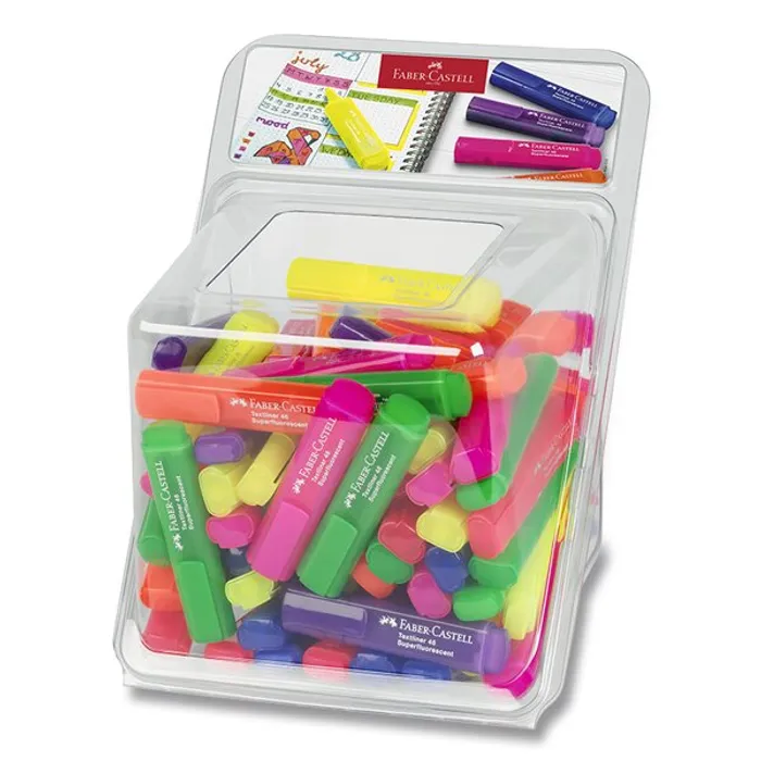 Hauptbild des Produkts Zvýrazňovač Faber-Castell Textliner 46 Neon dóza, 100 ks