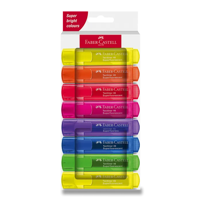 Hauptbild des Produkts Zvýrazňovač Faber-Castell Textliner 46 Neon sada 8 ks