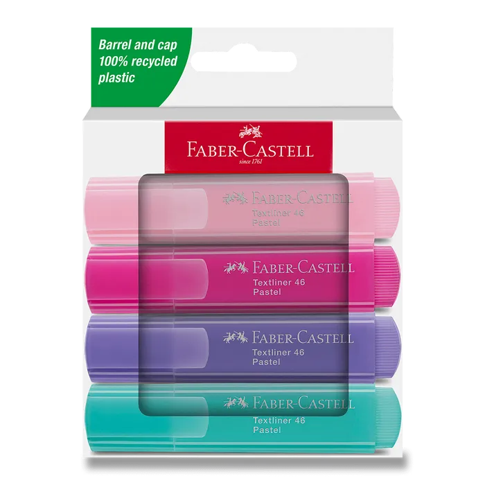 Hauptbild des Produkts Zvýrazňovač Faber-Castell Textliner 46 Pastel sada 4 ks