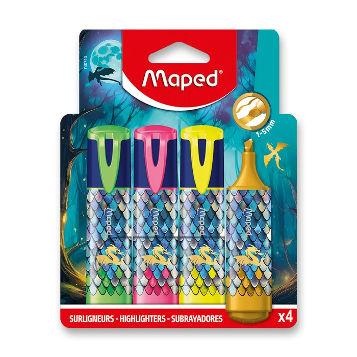 Hauptbild des Produkts Zvýrazňovač Maped Dragon - 4 barvy