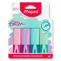 Textmarker Maped Fluo Peps Classic Glitter Set mit 4 Farben