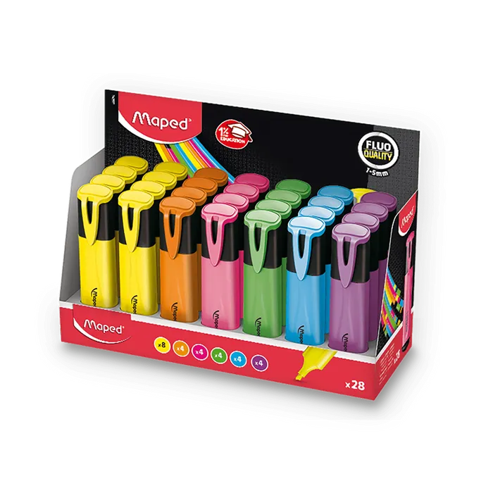 Hauptbild des Produkts Zvýrazňovač Maped Fluo Peps Classic - stojánek 28ks