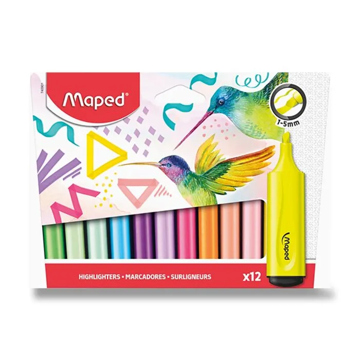 Hauptbild des Produkts Zvýrazňovač Maped Fluo Peps sada 12 ks