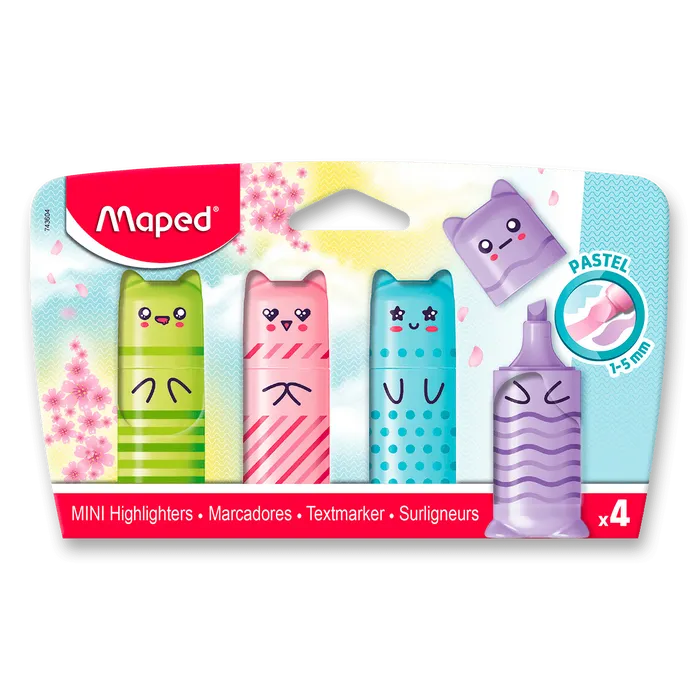 Hauptbild des Produkts Zvýrazňovač Maped Pastel sada 4 barev