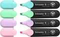 Zvýrazňovač Schneider Job Pastel sada 4 barev
