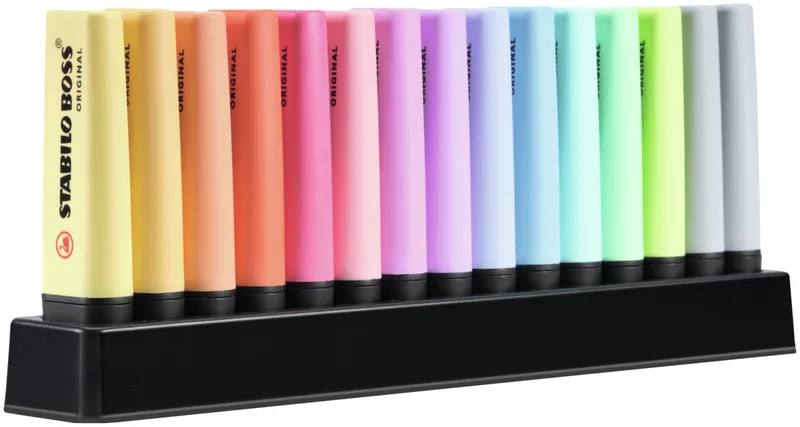 Hauptbild des Produkts Zvýrazňovač STABILO BOSS ORIGINAL Pastel 15 ks Deskset