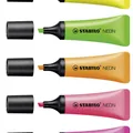 Weiteres Produktbild Textmarker STABILO NEON - 5er-Set - gelb, grün, orange, pink, magenta