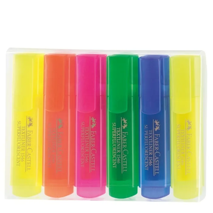 Hauptbild des Produkts Zvýrazňovač Textliner 1546 superfluorescenční, sada 6ks Faber Castell 154642