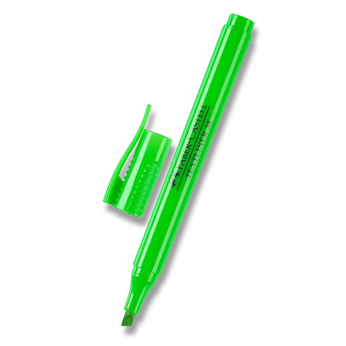 Hauptbild des Produkts Zvýrazňovač Textliner 38 superfluorescenční, zelená Faber Castell 157763