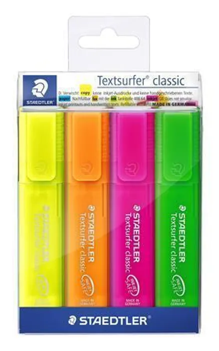Hauptbild des Produkts Zvýrazňovač "Textsurfer classic 364", 4 barvy, 1-5mm, STAEDTLER