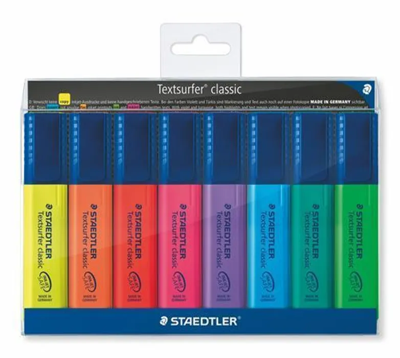 Hauptbild des Produkts Zvýrazňovač "Textsurfer classic 364", sada, 8 barev, 1-5 mm, STAEDTLER