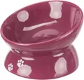 Erhöhte ergonomische Keramikschale, 0,15 l/13 cm, burgunderrot